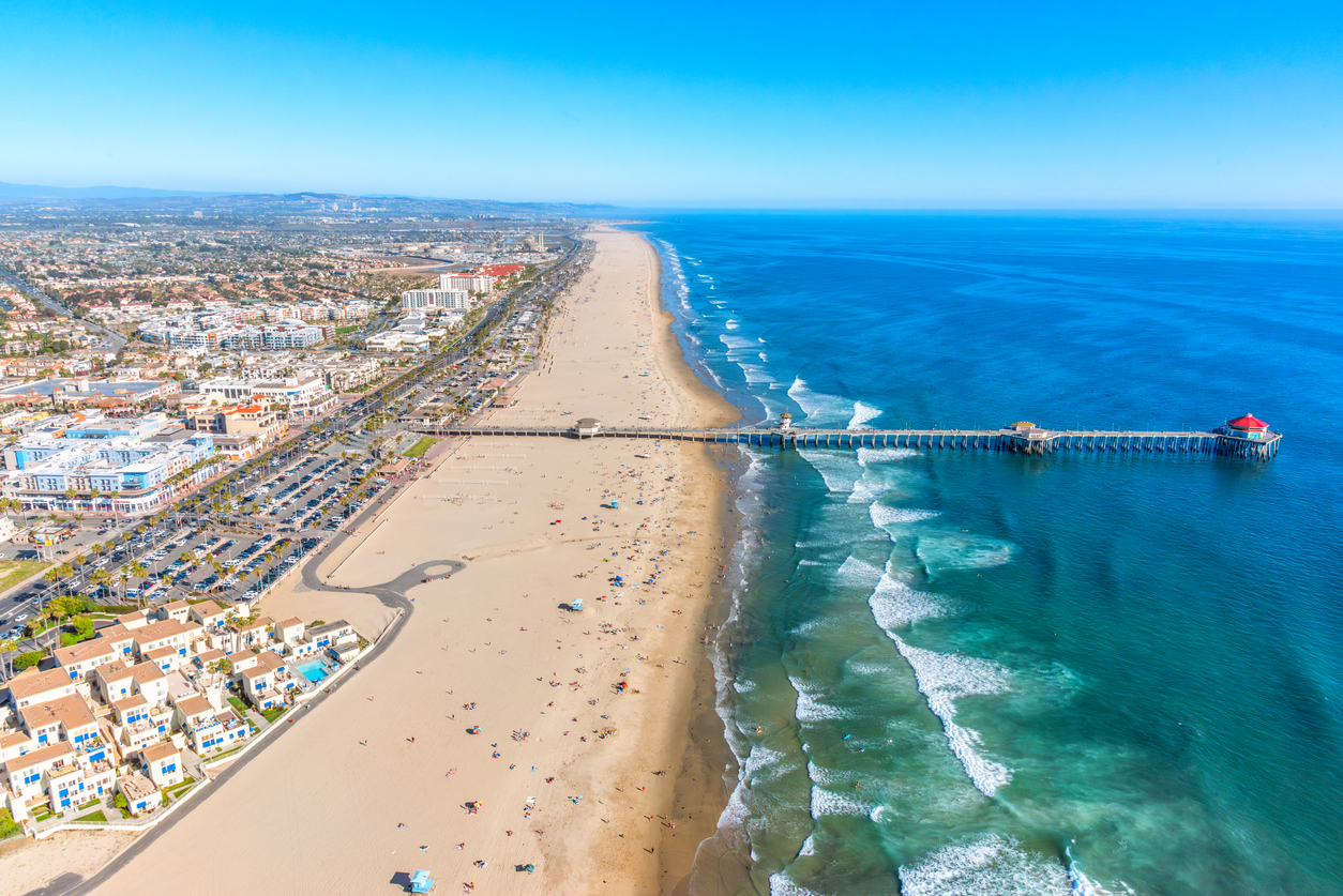 Panoramic Image of Huntington Beach, California